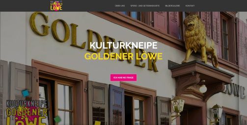 Webdesign-Referenz: Kulturkneipe GOLDENER LÖWE