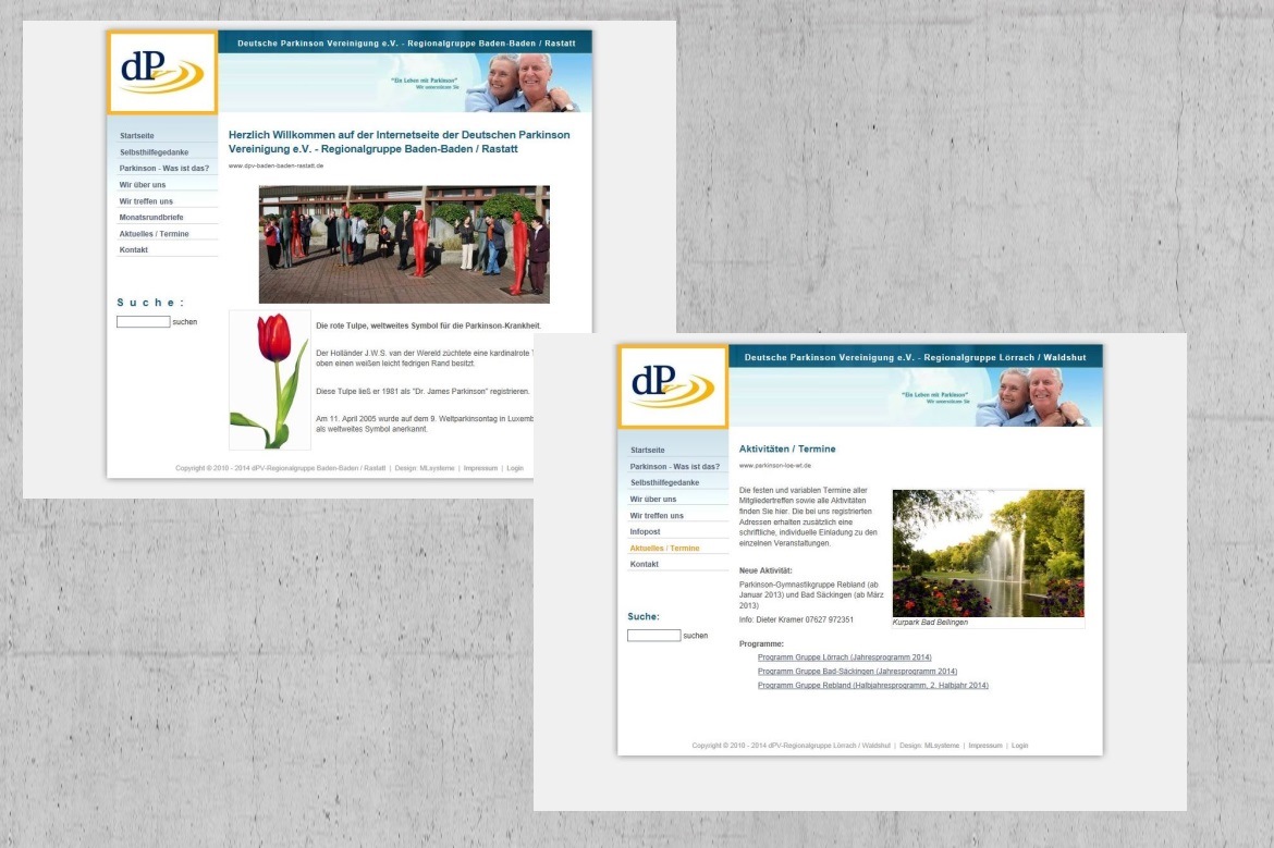 Webdesign-Referenz: dPV Regionalgruppen