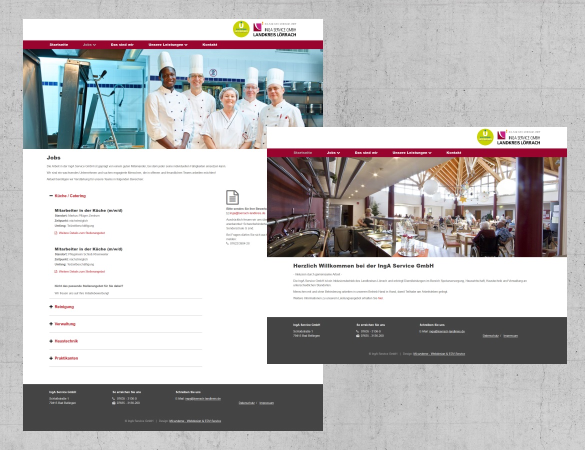 Webdesign-Referenz: IngA Service GmbH