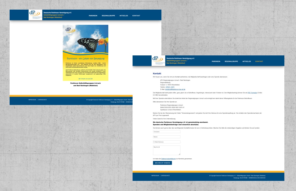 Webdesign-Referenz: dPV-Regionalgruppe Lörrach / Waldshut-Tiengen